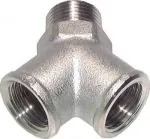 Y-Stücke Messing vernickelt (innen / innen / außen), PN 16, alle Größen, Druckluftverteiler, Verteiler